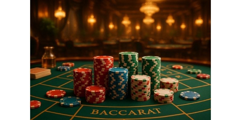 Những chip cược Baccarat, sẵn sàng cho chiến lược thông minh của bạn.